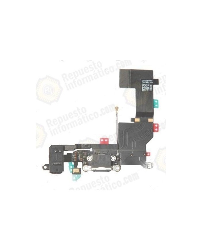 Flex conector de carga y accesorios iPhone 5S negro