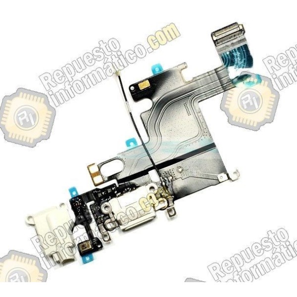 Flex Conector Carga + Micro Original Apple iPhone 6 (4.7") (BLANCO)