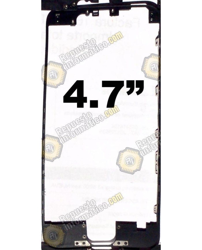 Marco flexible intermedio para Iphone 6 (4.7") (NEGRO)