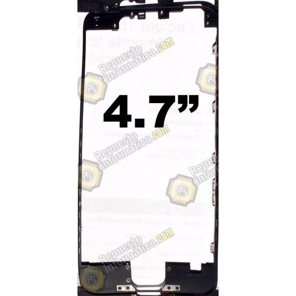 Marco flexible intermedio para Iphone 6 (4.7") (NEGRO)