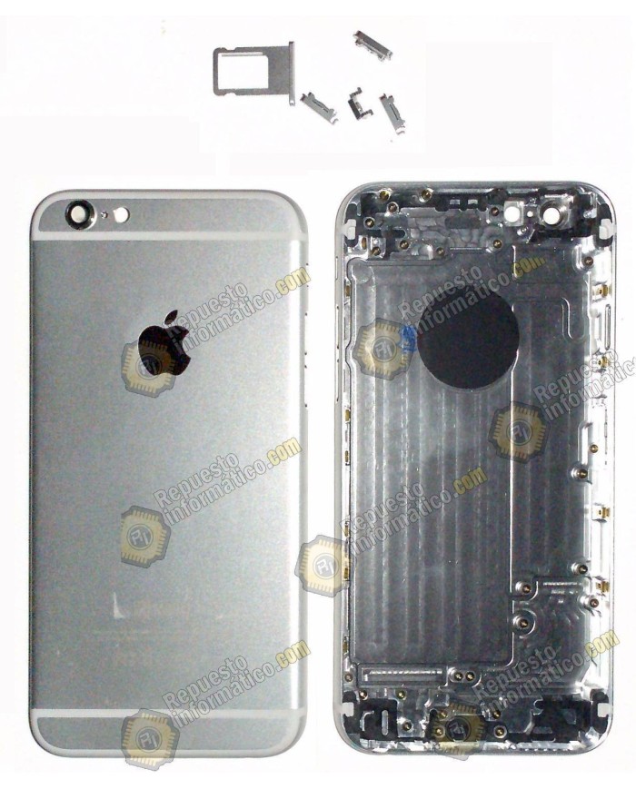 Tapa trasera plata chasis + botones para iphone 6G (4.7") Repuesto compatible