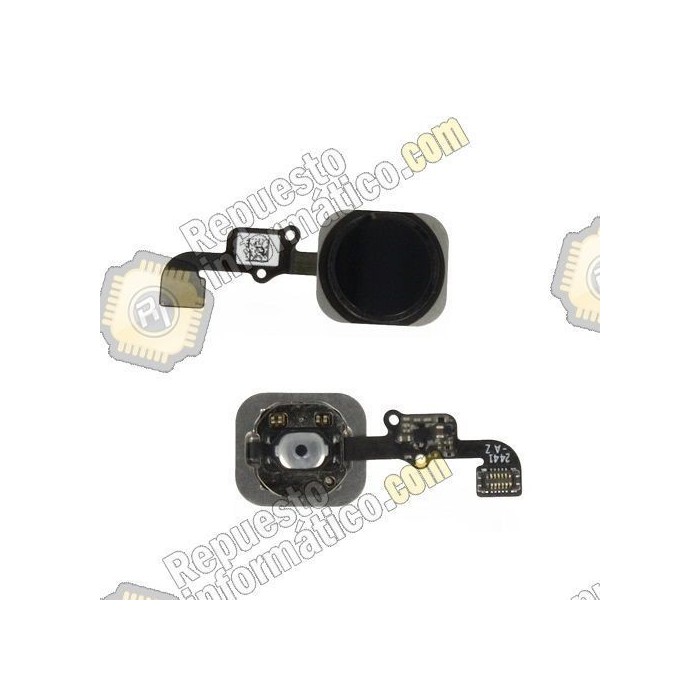 Flex Boton Home Iphone 6/6 plus negro (4.7"/5.5") 
