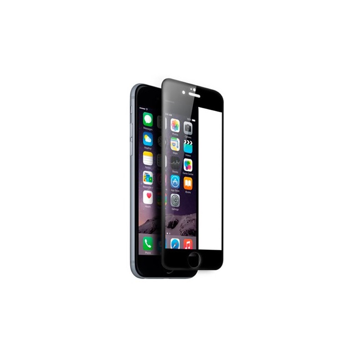Cristal Templado 3D Negro para iPhone 6 y 6s