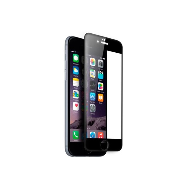 Cristal Templado 3D Negro para iPhone 6 y 6s