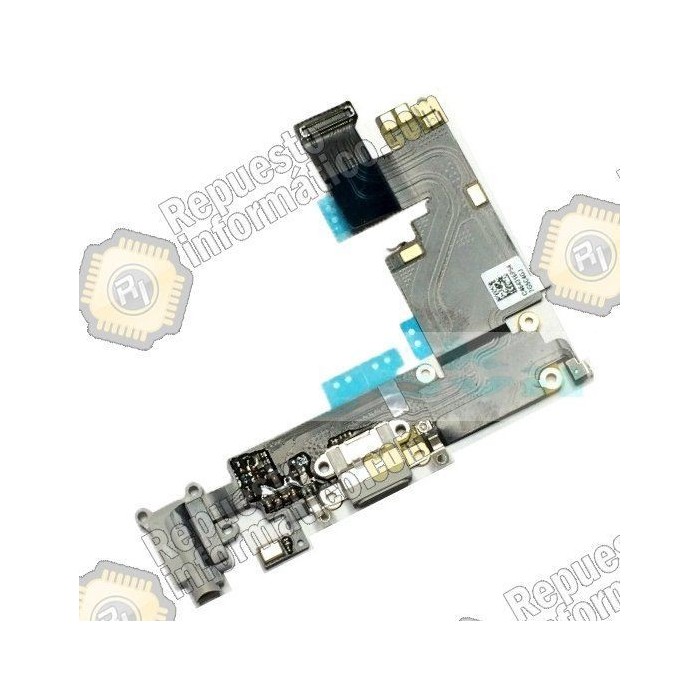 Flex Conector Carga + Micro Original Apple Iphone 6plus (5.5")  (GRIS)