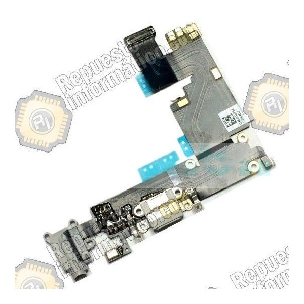 Flex Conector Carga + Micro Original Apple Iphone 6plus (5.5")  (GRIS)
