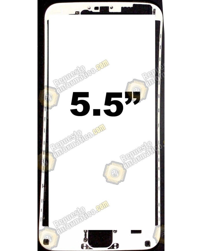 Marco flexible intermedio para Iphone 6 PLUS  (5.5") (BLANCO)