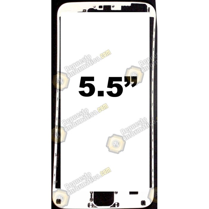 Marco flexible intermedio para Iphone 6 PLUS  (5.5") (BLANCO)