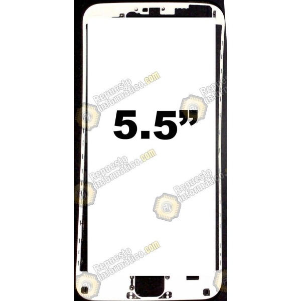 Marco flexible intermedio para Iphone 6 PLUS  (5.5") (BLANCO)