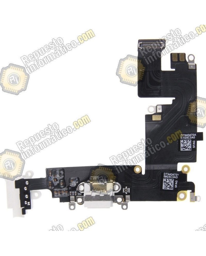 Flex Conector Carga + Micro Original Apple Iphone 6 Plus (5.5")  (NEGRO)