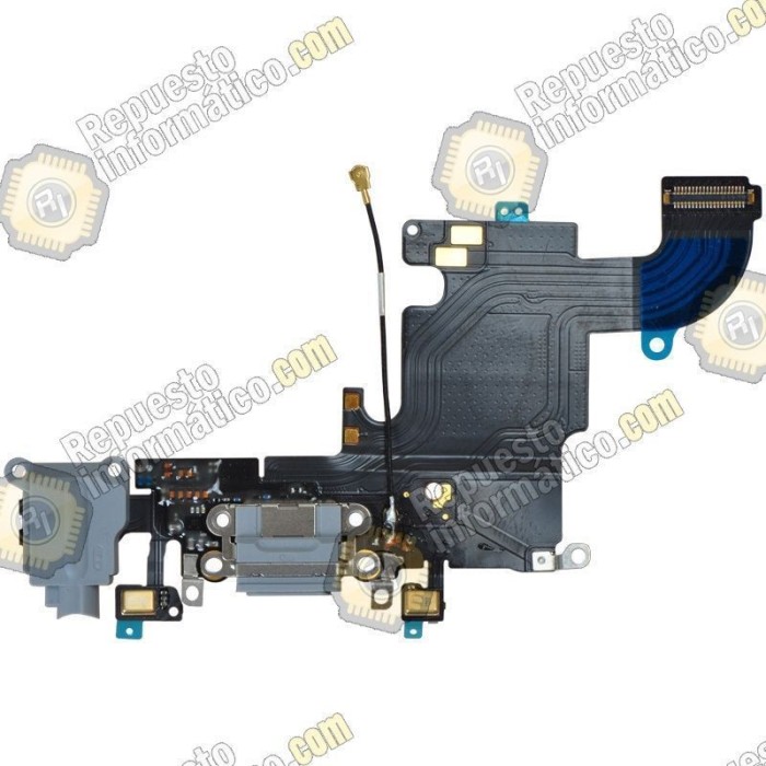 Flex Conector Carga + Micro Apple Iphone 6S (4.7) Negro 