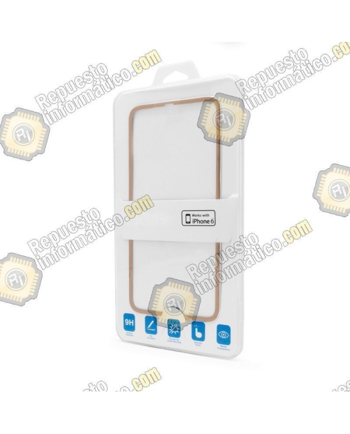 Cristal Templado Borde Fino iPhone 7 (4.7")  (Dorado)