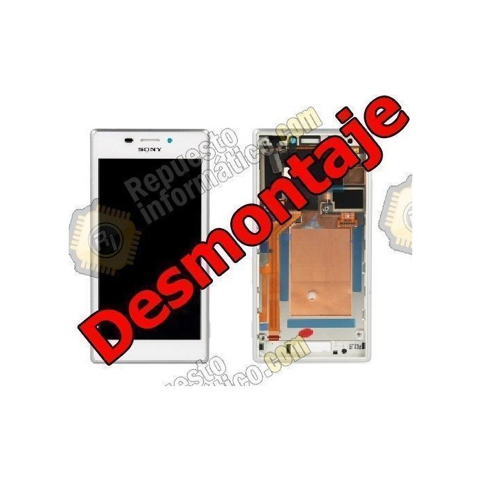 Pantalla completa Sony Xperia M2 DUAL S50H D2302 blanca (DESMONTAJE)