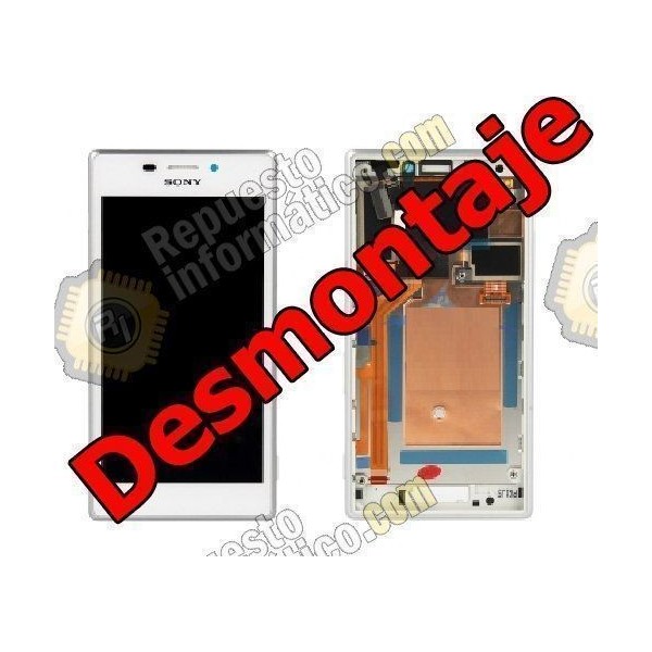 Pantalla completa Sony Xperia M2 DUAL S50H D2302 blanca (DESMONTAJE)