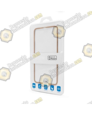 Cristal Templado Borde Fino iPhone 6 (4.7")  (Dorado)