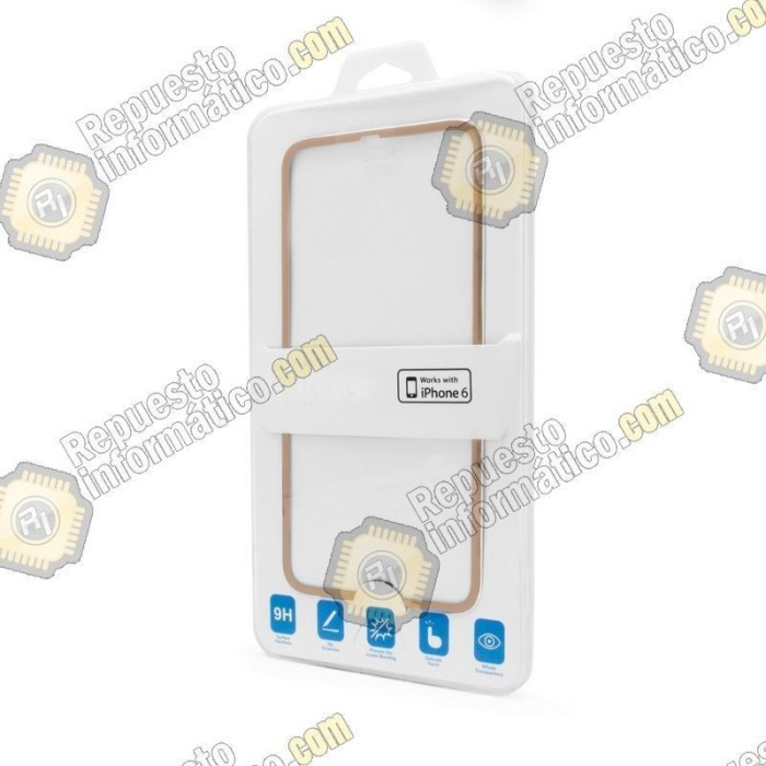 Cristal Templado Borde Fino iPhone 6 (4.7")  (Dorado)