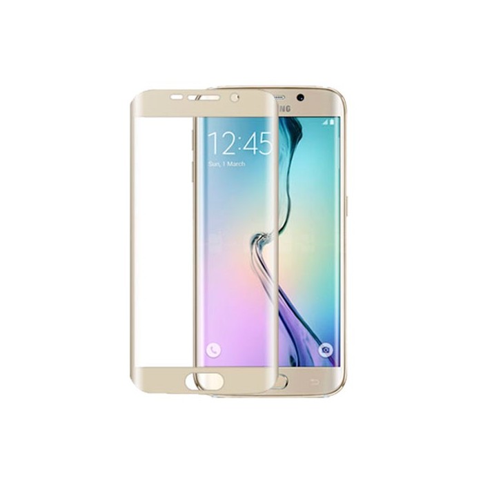 Cristal Templado 3D Dorado Galaxy S6 Edge