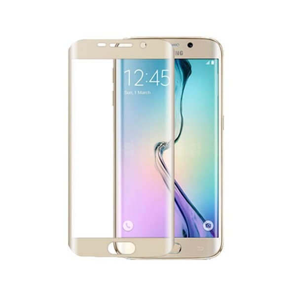 Cristal Templado 3D Dorado Galaxy S6 Edge