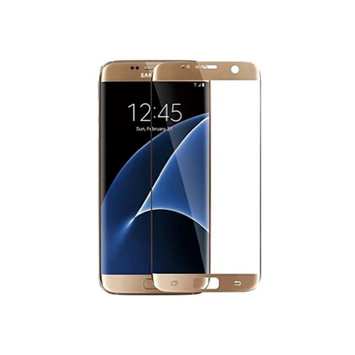 Cristal Templado 3D Dorado Galaxy S7