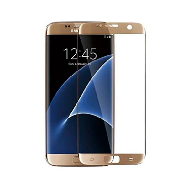 Cristal Templado 3D Dorado Galaxy S7