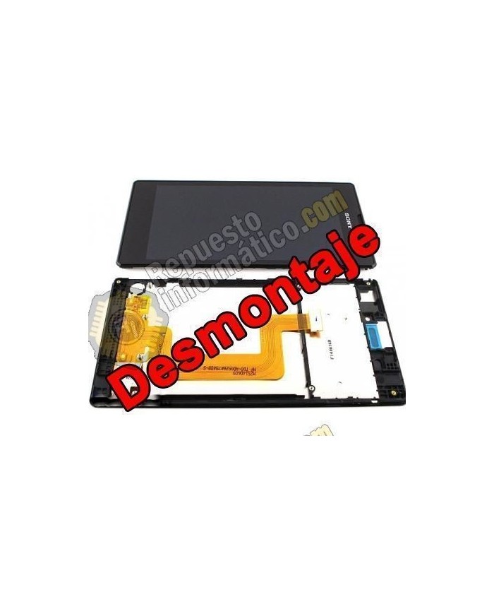 Pantalla (LCD+TACTIL+MARCO) XPeria T3 (NEGRA) (DESMONTAJE)
