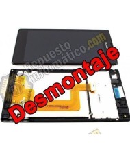 Pantalla (LCD+TACTIL+MARCO) XPeria T3 (NEGRA) (DESMONTAJE)