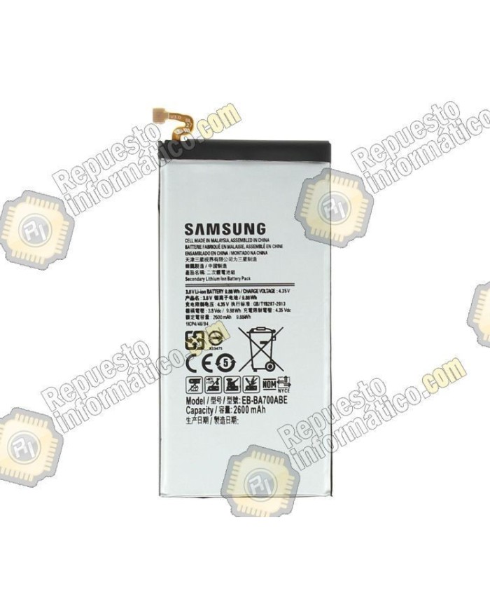 BATERIA GALAXY A7 SM-A700 2600MAH  (EB-BA700ABE) (Nueva)