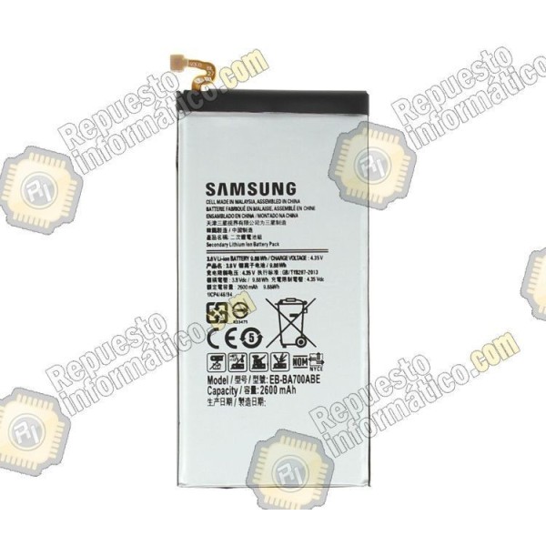 BATERIA GALAXY A7 SM-A700 2600MAH  (EB-BA700ABE) (Nueva)