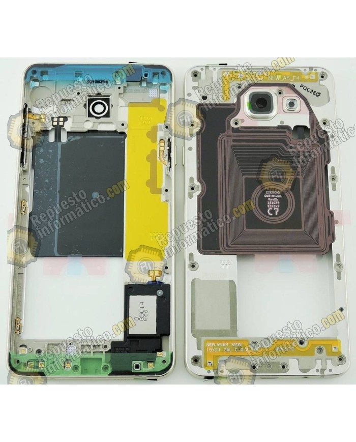 Chasis Intermedio Plata Galaxy A5 (A510F) 2016 Desmontaje