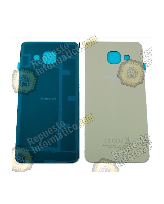Tapa Trasera para Samsung A3 2016 (A310)  Color Dorado Nueva