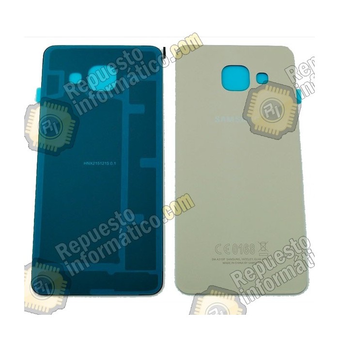 Tapa Trasera para Samsung A3 2016 (A310)  Color Dorado Nueva