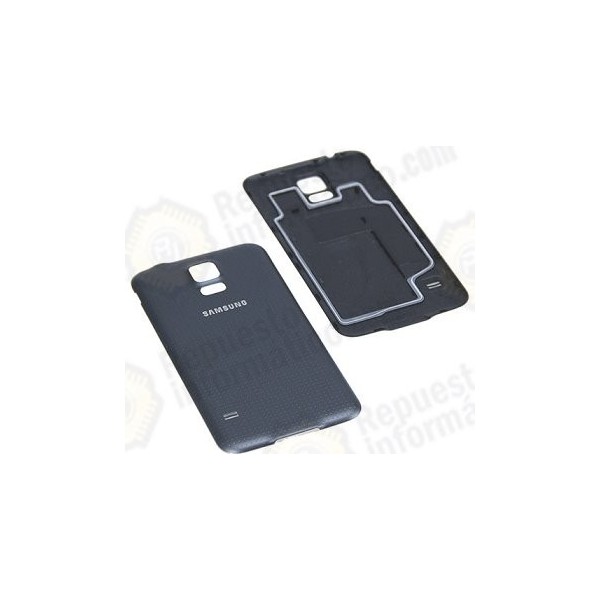 Tapa+goma Negro Original G900F Galaxy S5