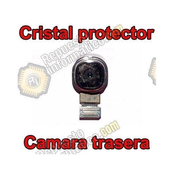 Protector metalico + cristal protector de camara para Samsung Galaxy S5 (G900F)