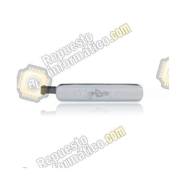 Tapa protectora de puerto USB para Samsung Galaxy S5 (G900F) (Plateado)