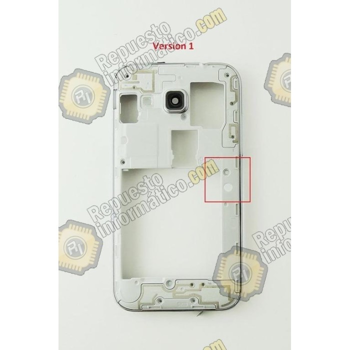 Carcasa Intermedia  Galaxy Grand Prime blanco G360 (Core prime) Tipo 1