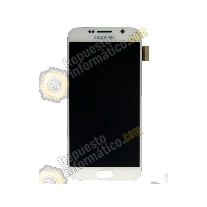 Pantalla (lcd+tactil) blanca Samsung Galaxy S6 (Directo de fabrica) (GH97-17260B)