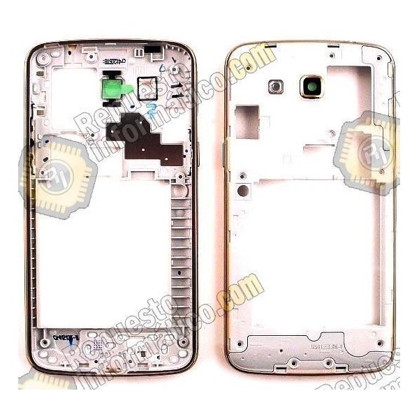 Carcasa intermedia Galaxy Grand 2, G7105 plateada (desmontaje)