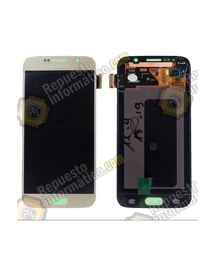 Pantalla (lcd+tactil) Dorada Samsung Galaxy S6 (Directo de fabrica) (GH97-17260C)