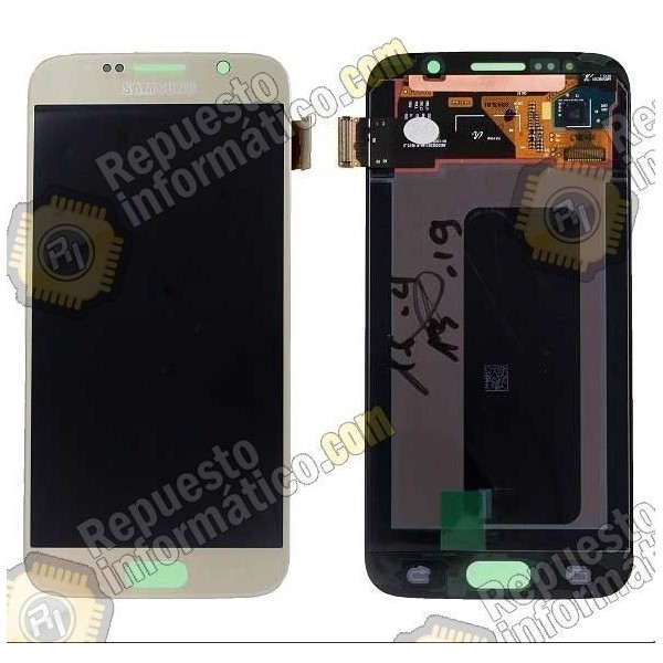 Pantalla (lcd+tactil) Dorada Samsung Galaxy S6 (Directo de fabrica) (GH97-17260C)