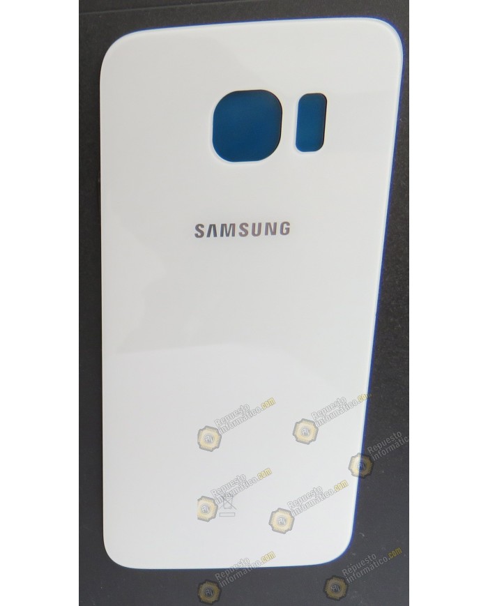 Tapa trasera de cristal Blanca Galaxy G925 (S6 Edge)