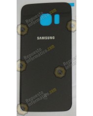 Tapa trasera de cristal negra Galaxy G925 (S6 Edge)