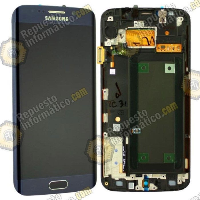Pantalla (Lcd+tactil)+ flex decarga Galaxy S6 Edge+ G928 Negra  (Directo de Fabrica)