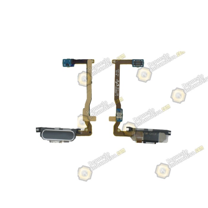 Flex Boton Home  Galaxy Alpha SM-G850F  Negro Azul