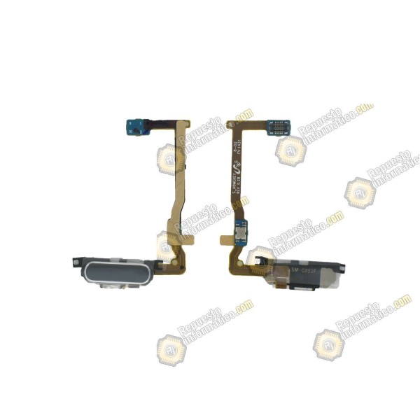 Flex Boton Home  Galaxy Alpha SM-G850F  Negro Azul