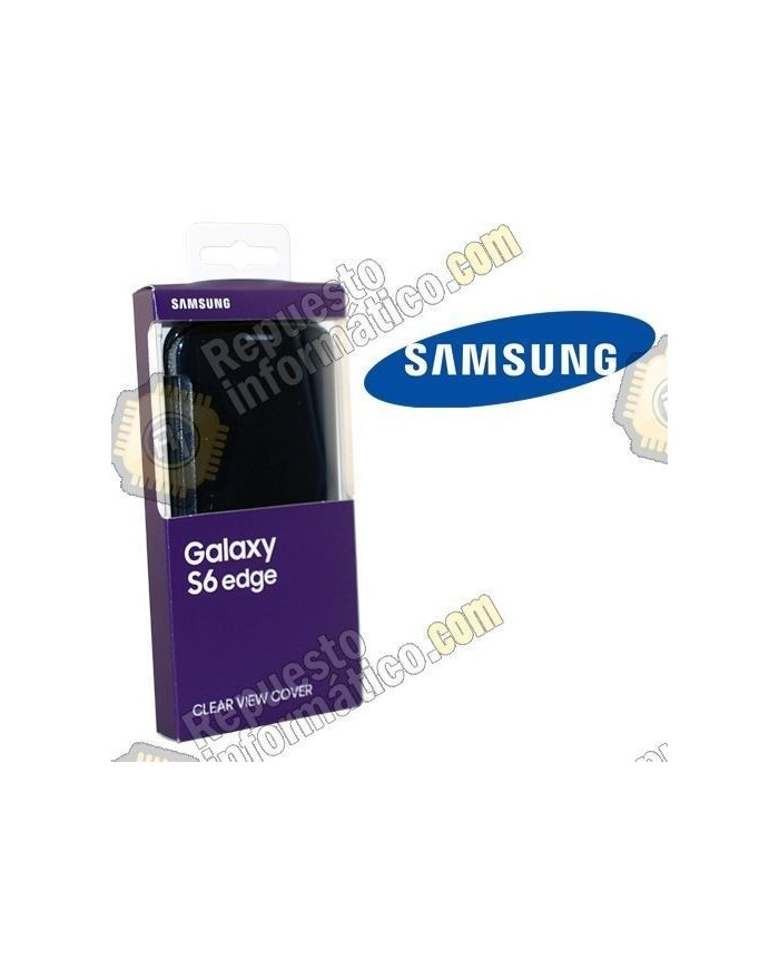 CLEAR VIEW COVER 100% original en su caja Galaxy S6 (G920F) (Azul)