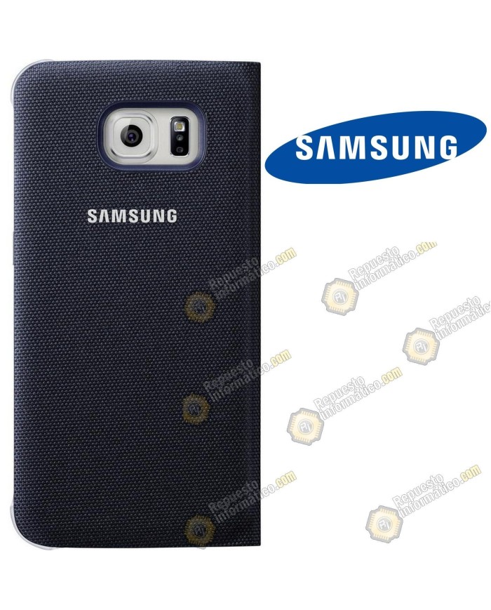 Flip Wallet de NYLON100% original en su caja Galaxy S6 (G920F) (AZUL)