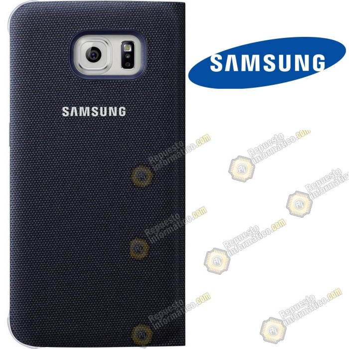 Flip Wallet de NYLON100% original en su caja Galaxy S6 (G920F) (AZUL)