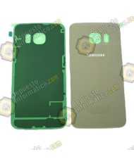 Tapa trasera de cristal Dorada Galaxy G925 (S6 Edge)