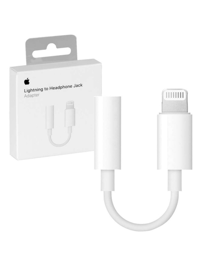 Adaptador Lightning a Jack Auriculares Jack 3.5 mm