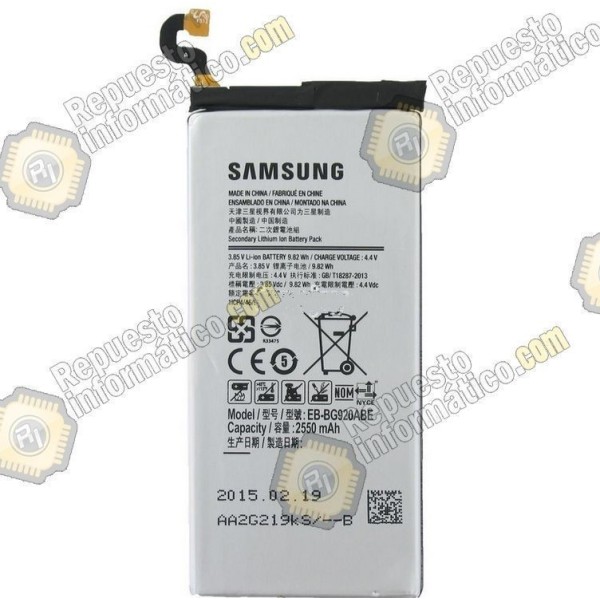 Bateria Original Samsung EB-BG920ABE Galaxy S6 (NUEVA)